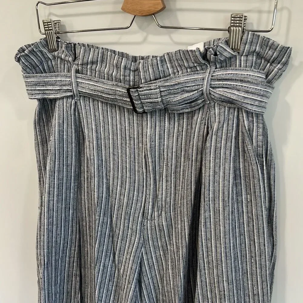 Banana republic paper‎ bag linen pants size 12